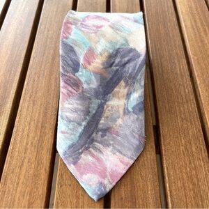 Roberto London ~ Watercolor Print Tie ~ 3” Width